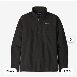 Mens Patagonia Better Sweater® 1/4-Zip Fleece